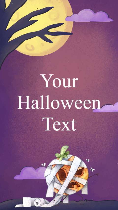 Preview for Halloween-mummy-pumpkin-template-halloween-story-0c7f1