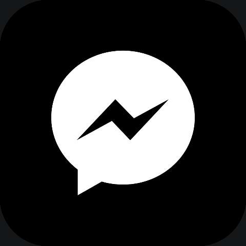 Preview for Messenger-app-icon-dark-icon-template-d15e3