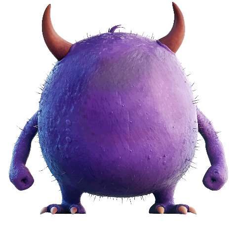 Preview for Purple-monster-character-design-fruit-monster-template-d1e61