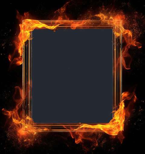 Preview for Fiery-frame-design-template-colorful-frame-30943