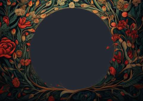 Preview for Floral-frame-design-template-colorful-frame-5be97