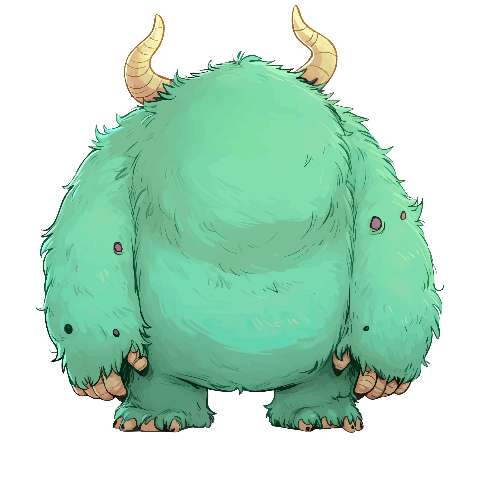 Preview for Green-fantasy-monster-illustration-large-monster-template-19f6a