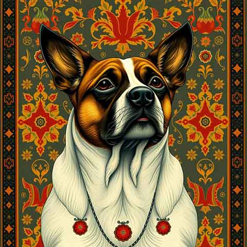 Preview for Regal-dog-portrait-aiold-template-b6276