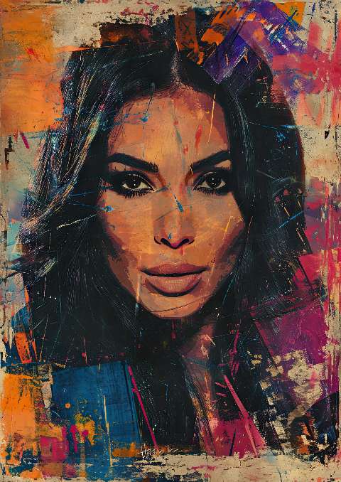 Preview for Vibrant-portrait-art-celebrities-template-ac207