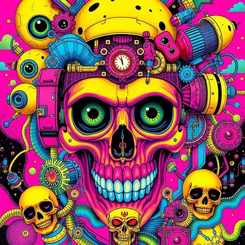 Preview for Steampunk-skull-artwork-aistylized-template-193b4