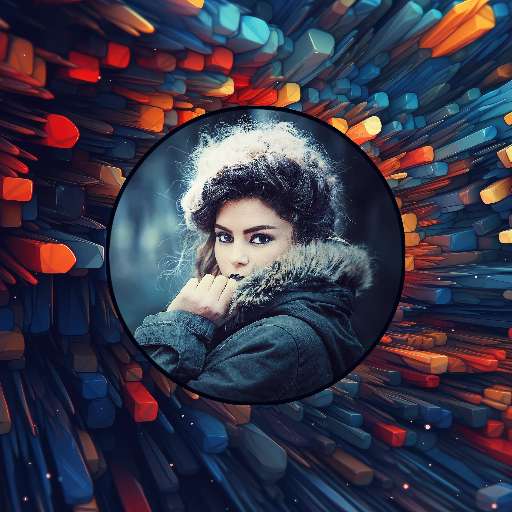 Preview for Winter-portrait-abstract-background-instagram-post-template-b3b4f