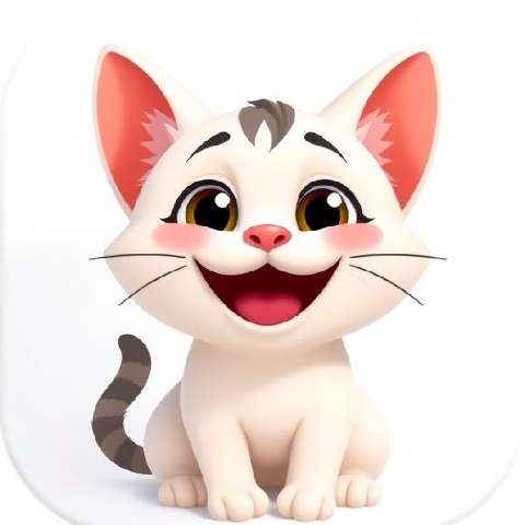 Preview for Cute-cartoon-cat-illustration-aiappiconstyle-template-58428