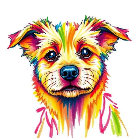 Preview for Colorful-dog-illustration-aiartstyle-template-61ecb