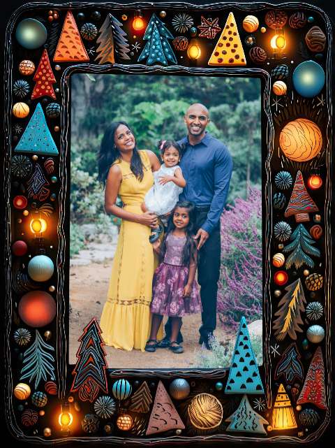 Preview for Family-christmas-portrait-christmas-frame-template-05284