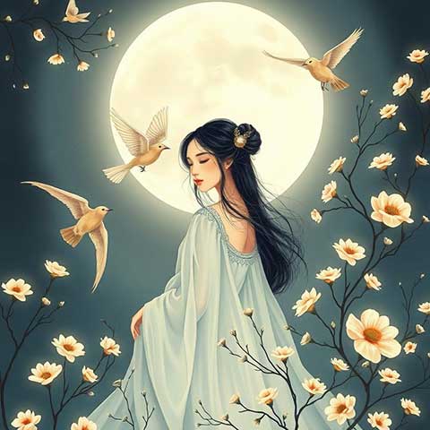 Preview for Serene-moonlit-woman-aifeatured-template-e4781