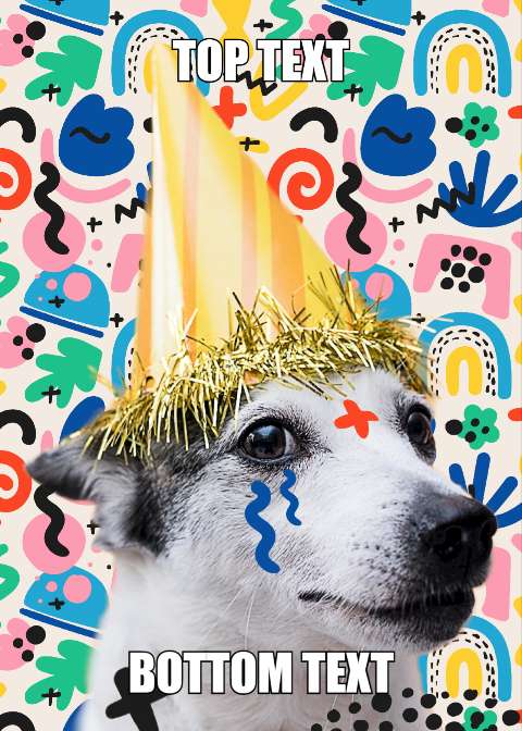 Preview for Party-dog-meme-template-meme-dog-e82a2