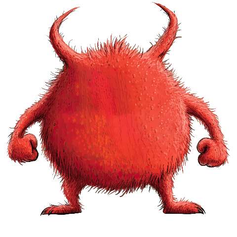 Preview for Red-monster-illustration-fuzzy-monster-template-bc72a