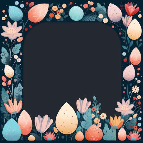 Preview for Easter-floral-frame-design-easter-frame-template-0dc40