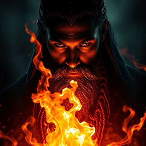 Preview for Fiery-bearded-man-portrait-aifeatured-template-b80a1