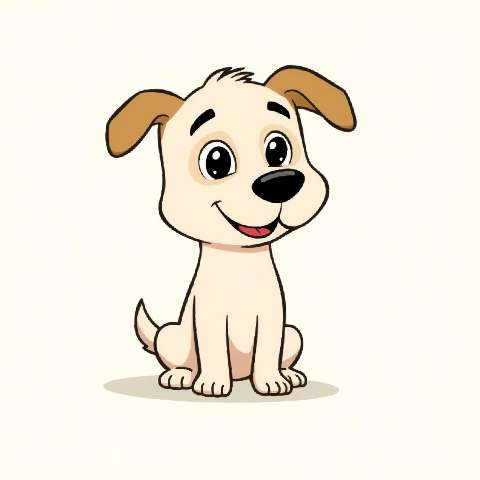 Preview for Cartoon-puppy-illustration-aicartoon-template-f2fb2