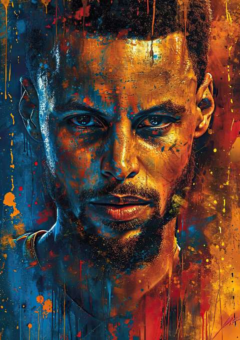 Preview for Vibrant-portrait-of-a-man-celebrities-template-6ed27