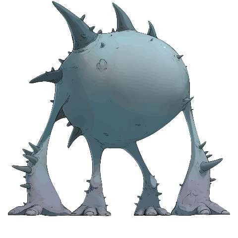 Preview for Spiky-creature-concept-art-whimsical-monster-template-609f1