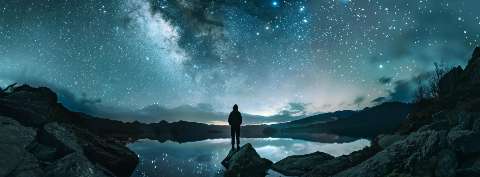 Preview for Contemplative Night Sky Astrophotography Cover Template