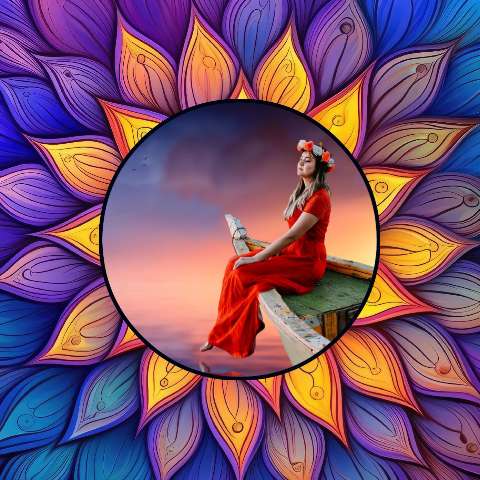 Preview for Serene-woman-in-red-dress-instagram-post-template-2ce64