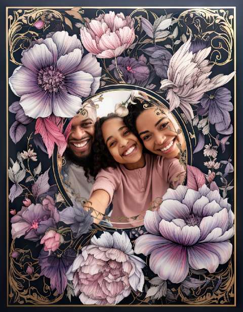 Preview for Floral-friendship-selfie-new-year-template-5e971