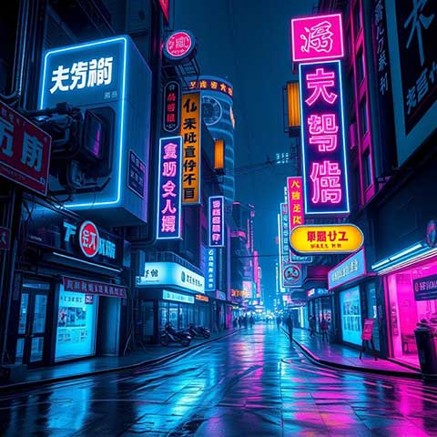 Preview for Neon-city-nightlife-aiunique-template-e2f80