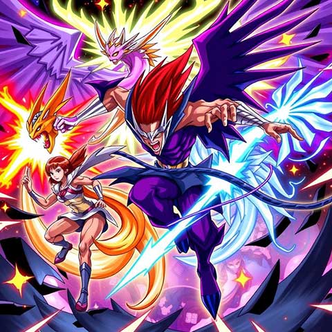 Preview for Anime-fantasy-battle-scene-aicartoon-template-e6de5