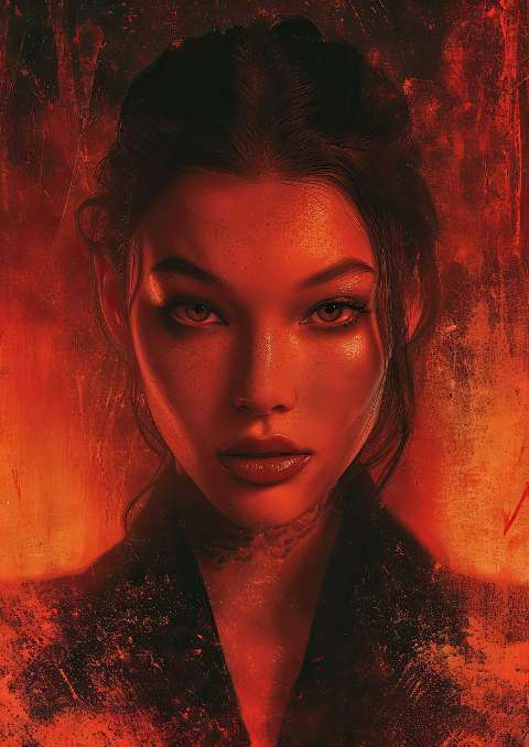 Preview for Mysterious-woman-portrait-celebrities-template-5033d