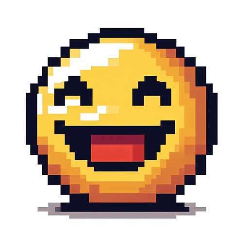 Preview for Laughing-emoji-pixel-art-aiemojistyles-template-82ed9