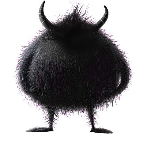 Preview for Black-horned-creature-dark-monster-template-04b2c