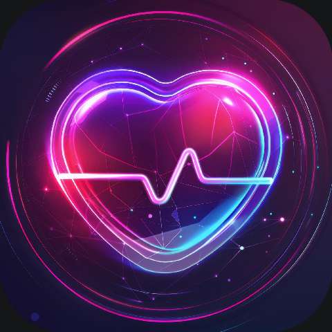 Preview for Heart-health-neon-monitor-health-app-template-5cafa