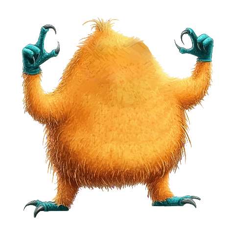 Preview for Orange-furry-monster-colorful-monster-template-e218a