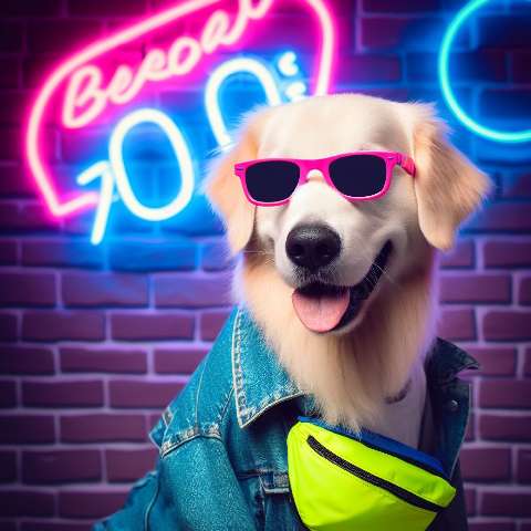 Preview for Cool Dog In Sunglasses Template