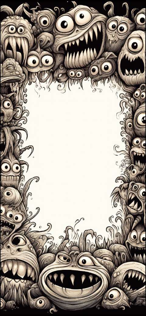 Preview for Monstrous-creatures-frame-halloween-phone-template-b3a93
