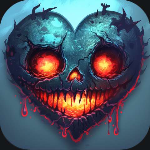Preview for Dark-heart-skull-icon-love-app-template-b9c26