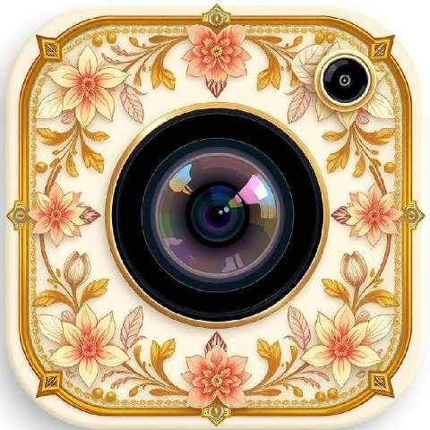 Preview for Ornate-camera-design-aiappiconstyle-template-49e1f