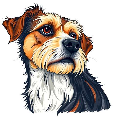 Preview for Terrier-dog-illustration-aicartoon-template-32923