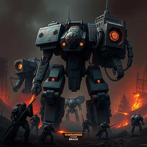 Preview for Warhammer-40k-bracs-robot-aicartoon-template-56031