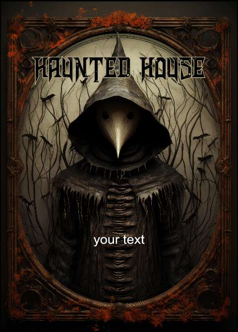 Preview for Haunted-house-design-template-halloween-flyer-ac53e