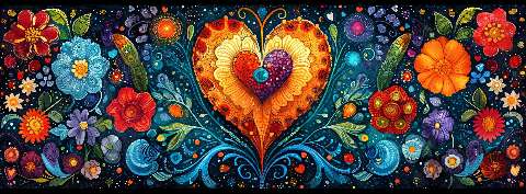 Preview for Floral-heart-design-valentines-facebook-template-01621