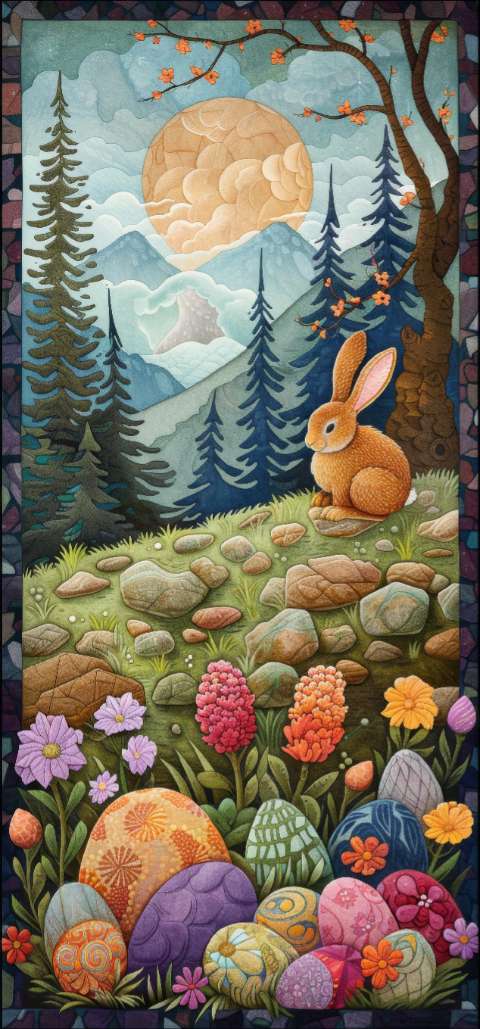 Preview for Easter Quilt Design Template