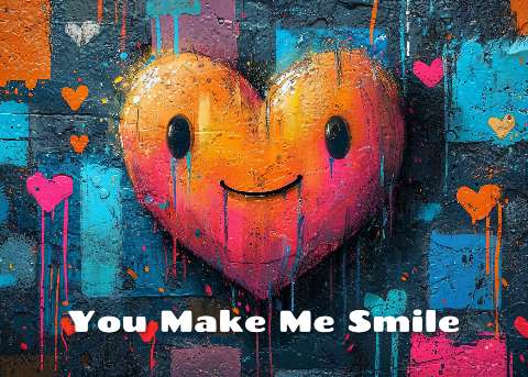 Preview for You-make-me-smile-heart-art-love-template-fa268