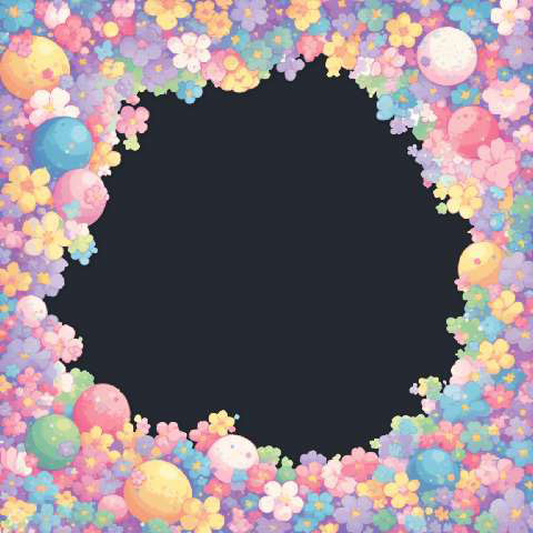 Preview for Pastel-floral-frame-template-spring-f7672