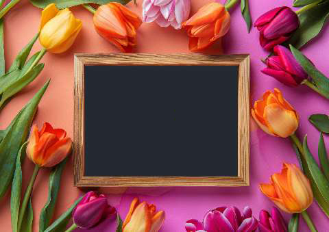 Preview for Tulip-frame-background-mothers-day-template-8c91d