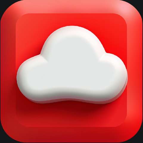 Preview for Cloud-storage-icon-red-cloud-app-template-06739