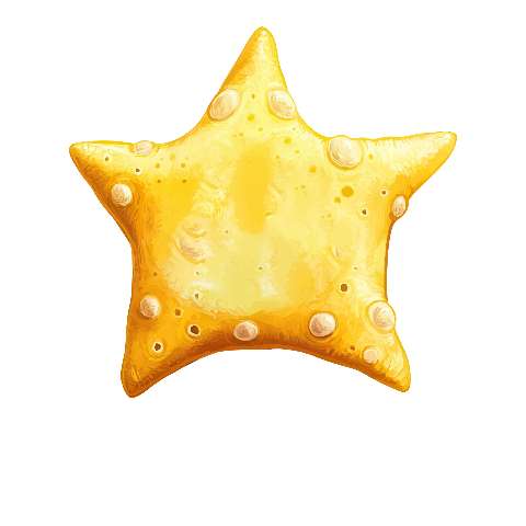 Preview for Yellow-starfish-illustration-monster-torso-template-97d45