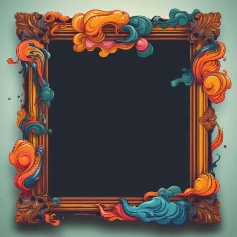 Preview for Vibrant-artistic-frame-design-colorful-frame-template-71d5b