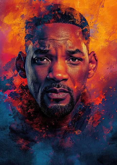 Preview for Vibrant-portrait-of-man-celebrities-template-2fa8b