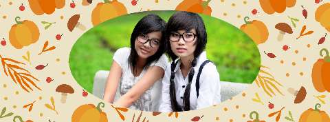 Preview for Autumn-couple-portrait-thanksgiving-template-53f4b