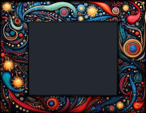 Preview for Vibrant-abstract-frame-design-colorful-frame-template-d1d45