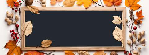Preview for Autumn-leaves-blackboard-frame-fall-facebook-template-aabe6